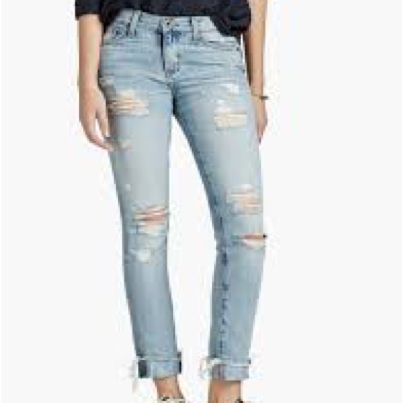 lucky Brand Jeans Womens Sienna Slim Boyfriend DIstress SZ 10 NEW. - Picture 2 of 5